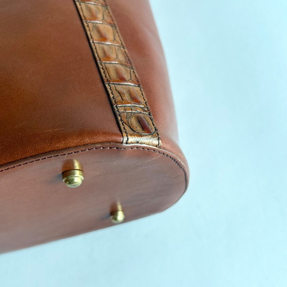 Brahmin Tan Brown Leather Handbag Shoulder Bag - Picture 8 of 15